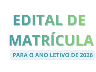 Foto notícia: EDITAL DE MATRÍCULA